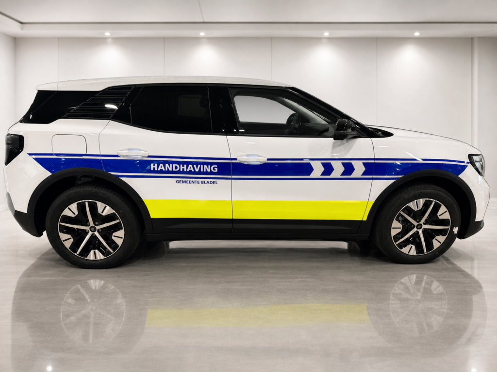 Electrisch voertuigreclame